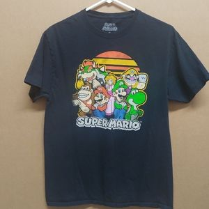 Super Mario Bros Nintendo character group t tee shirt Unisex MEDIUM